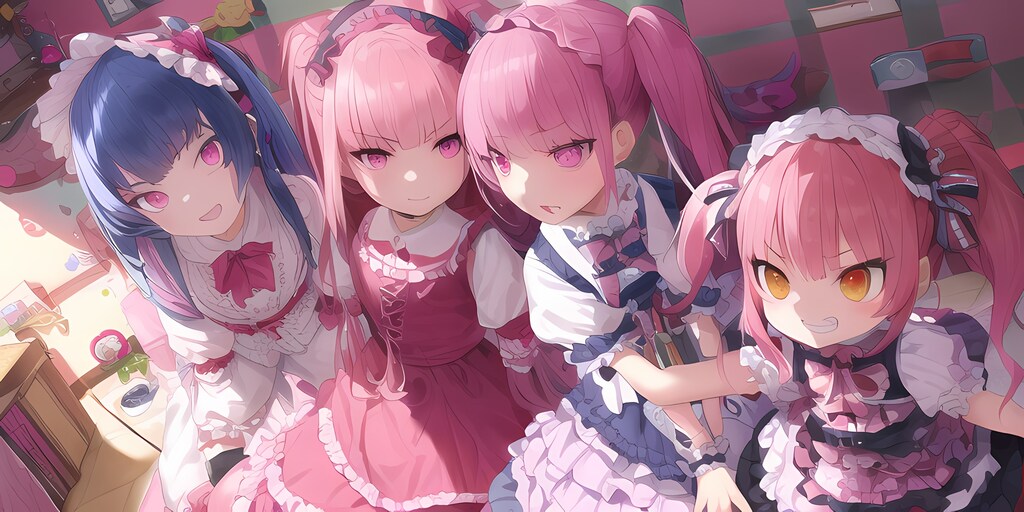 四姉妹　pink
