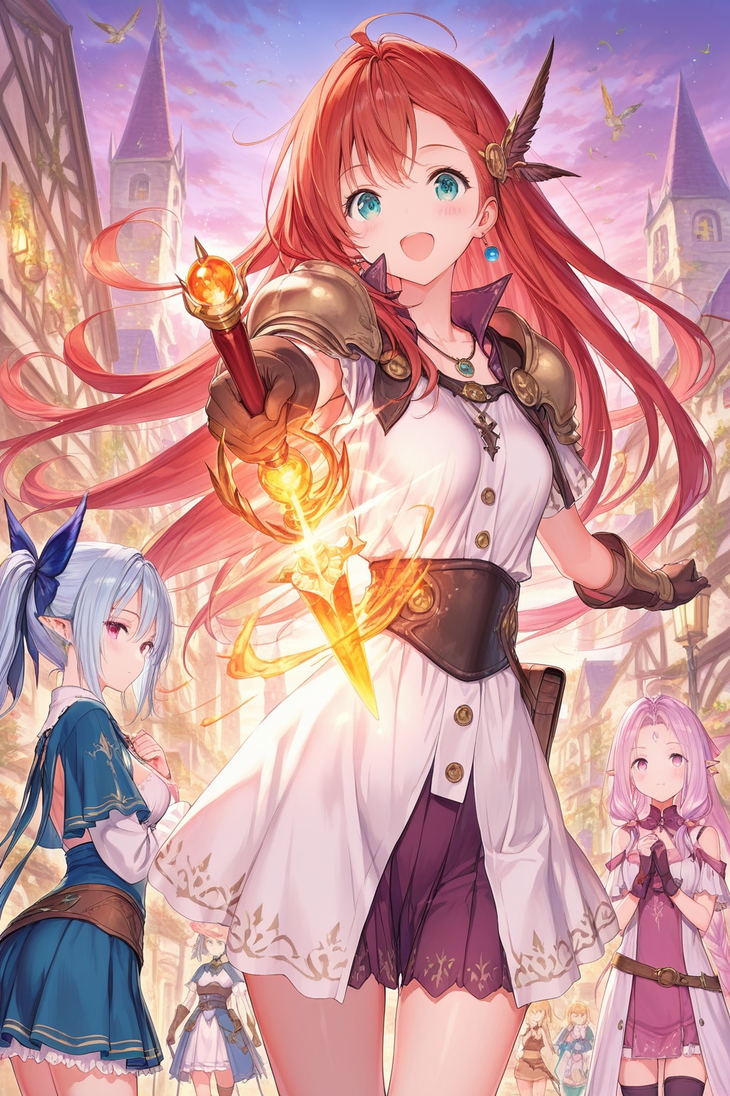 multiple girls, detailed eyes, fantasy