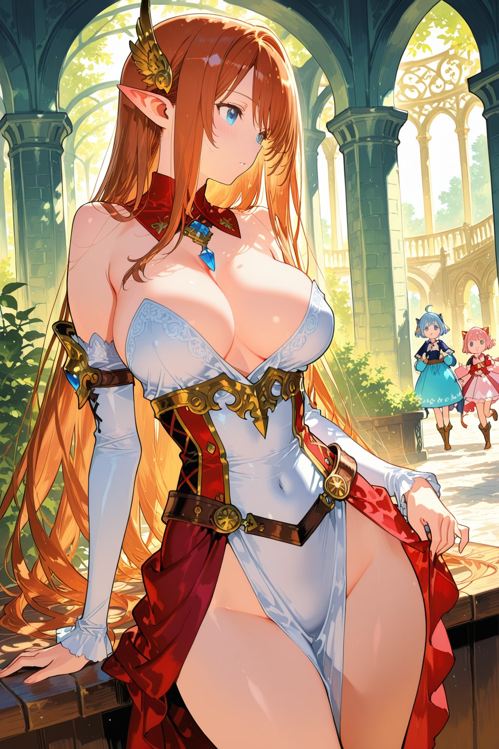 multiple girls, detailed eyes, fantasy