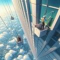 窓拭きガール 9枚目