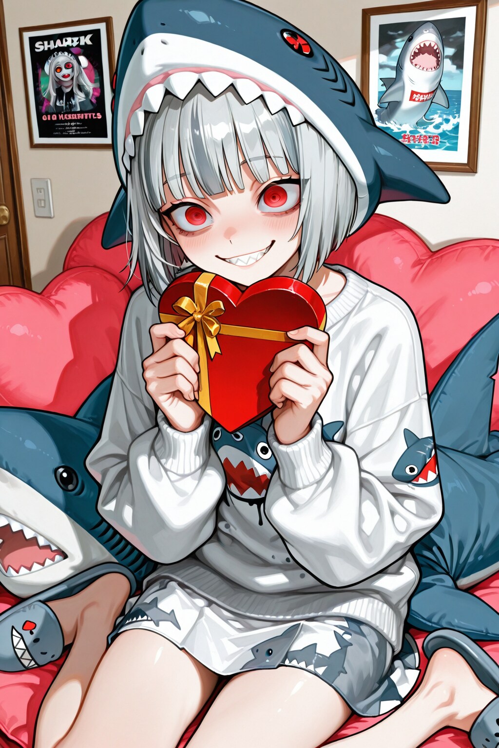 サメ美ちゃんのお部屋 | の人気AIイラスト・グラビア