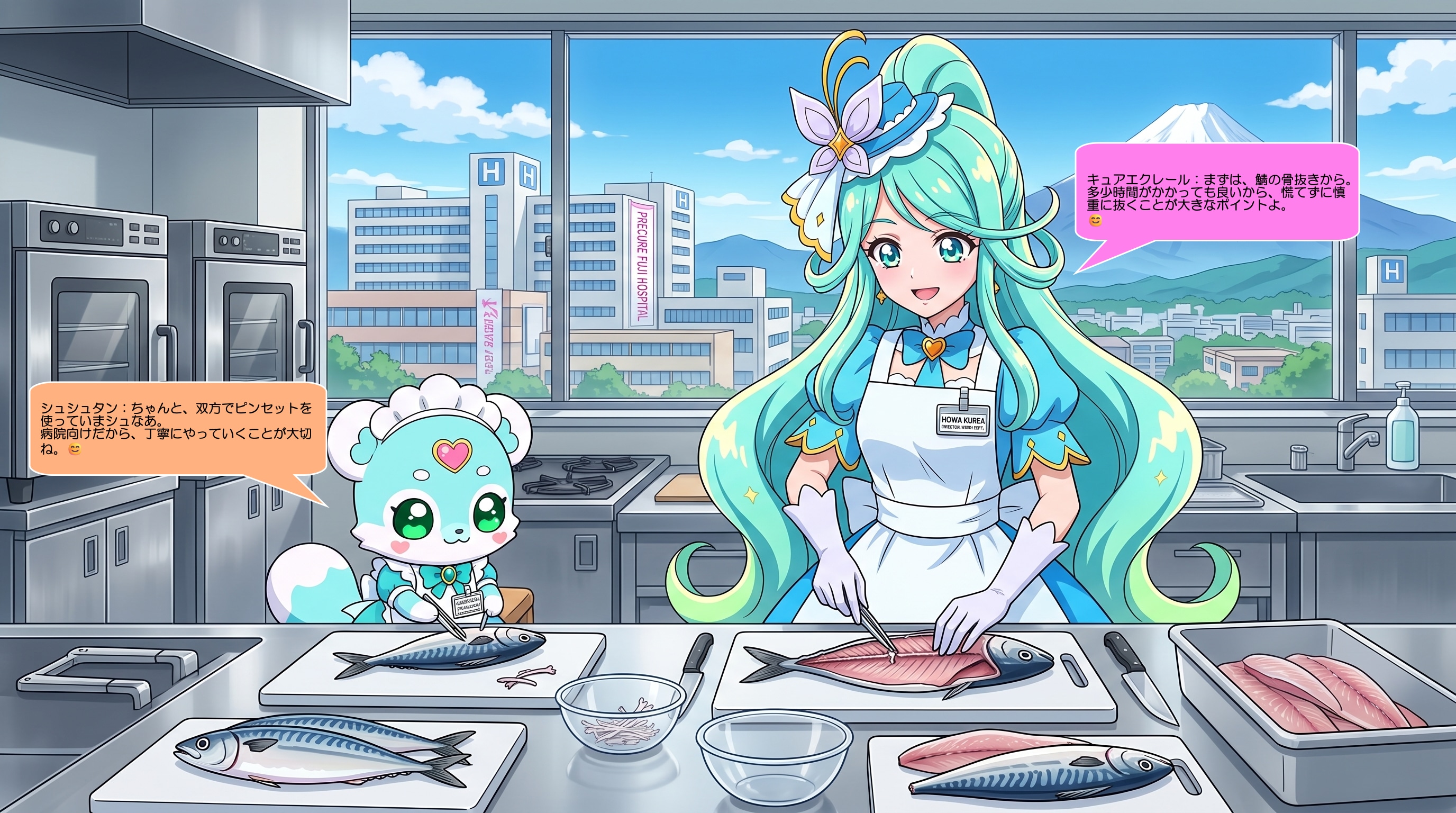 エクレールとシュシュタン、減塩鯖パニーニを作る | の人気AIイラスト・グラビア