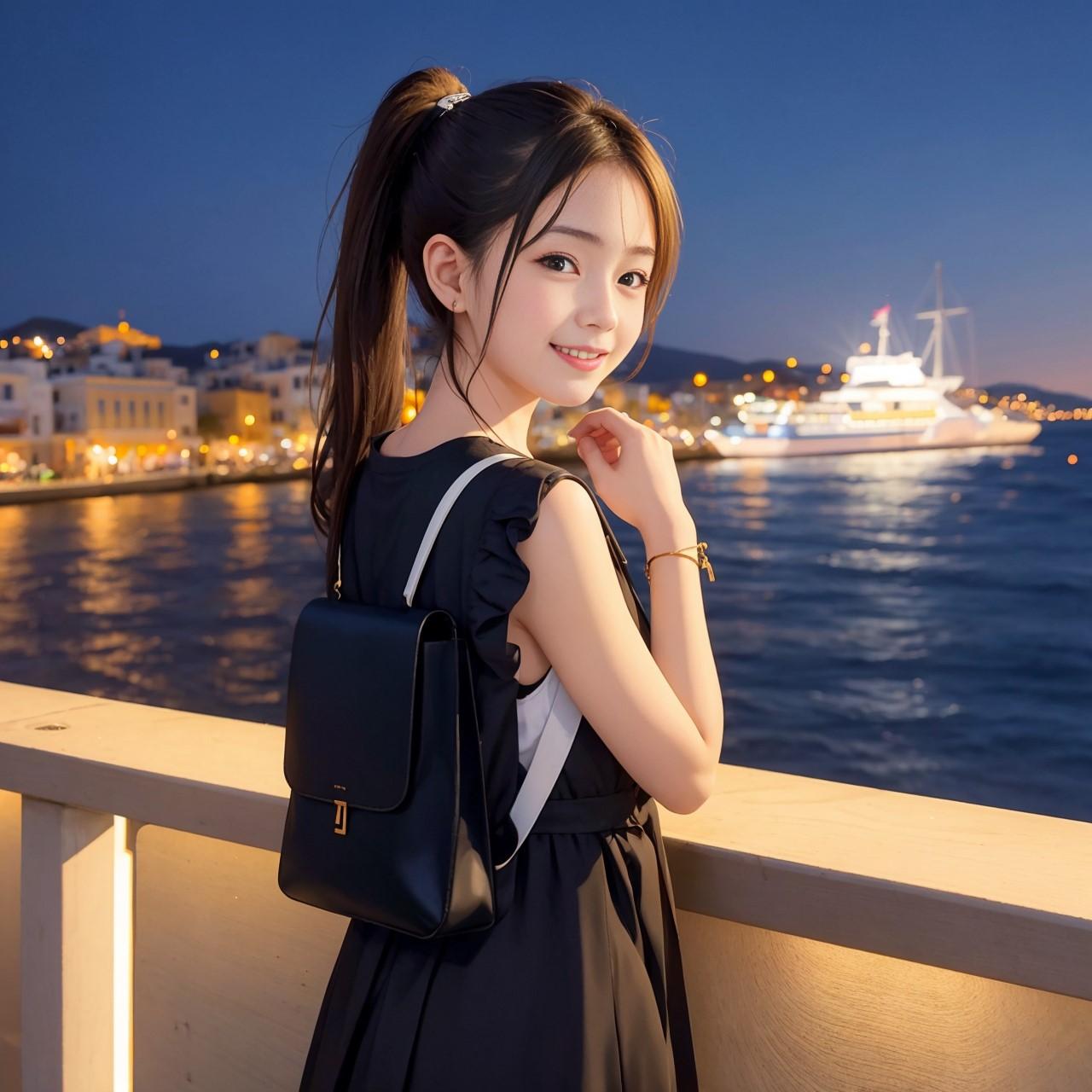 夜景少女