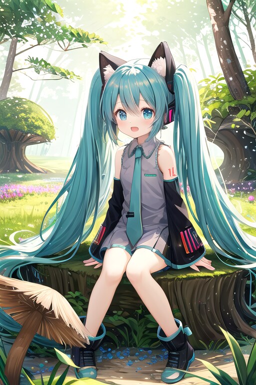 猫耳ミク | の人気AIイラスト・グラビア