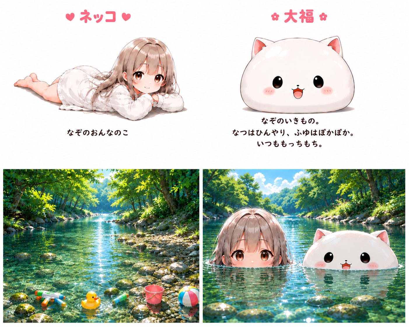 ぷいぐるみ化。ネッコと大福。国別とおまけ