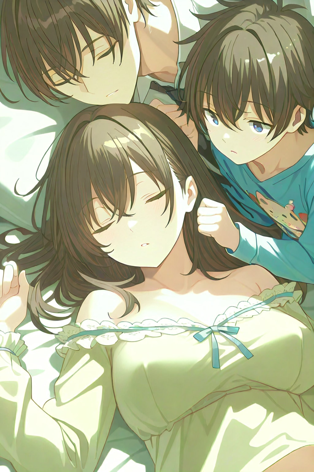眠っている姫子お姉ちゃんに…① 「…良く寝てる……よし！」