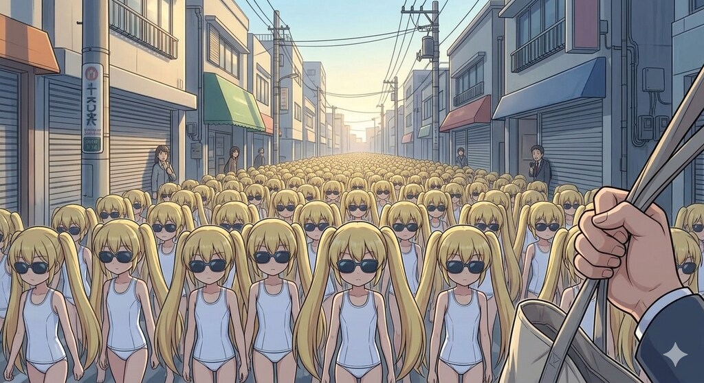 通勤中でもついてくるクローン達