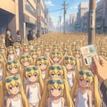 通勤中でもついてくるクローン達 3枚目