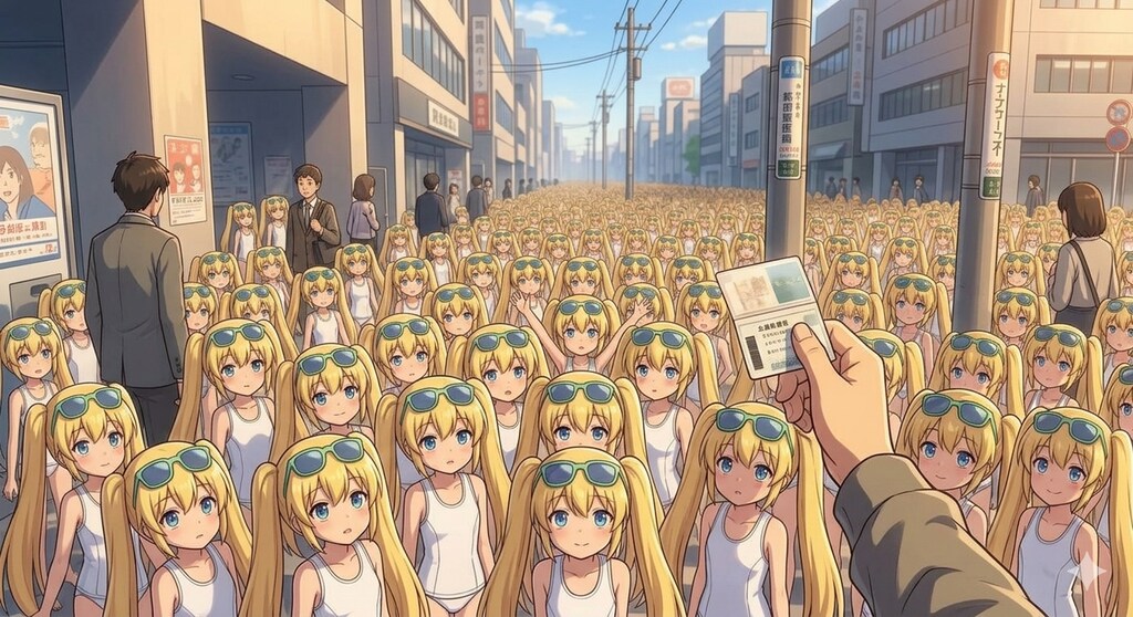 通勤中でもついてくるクローン達