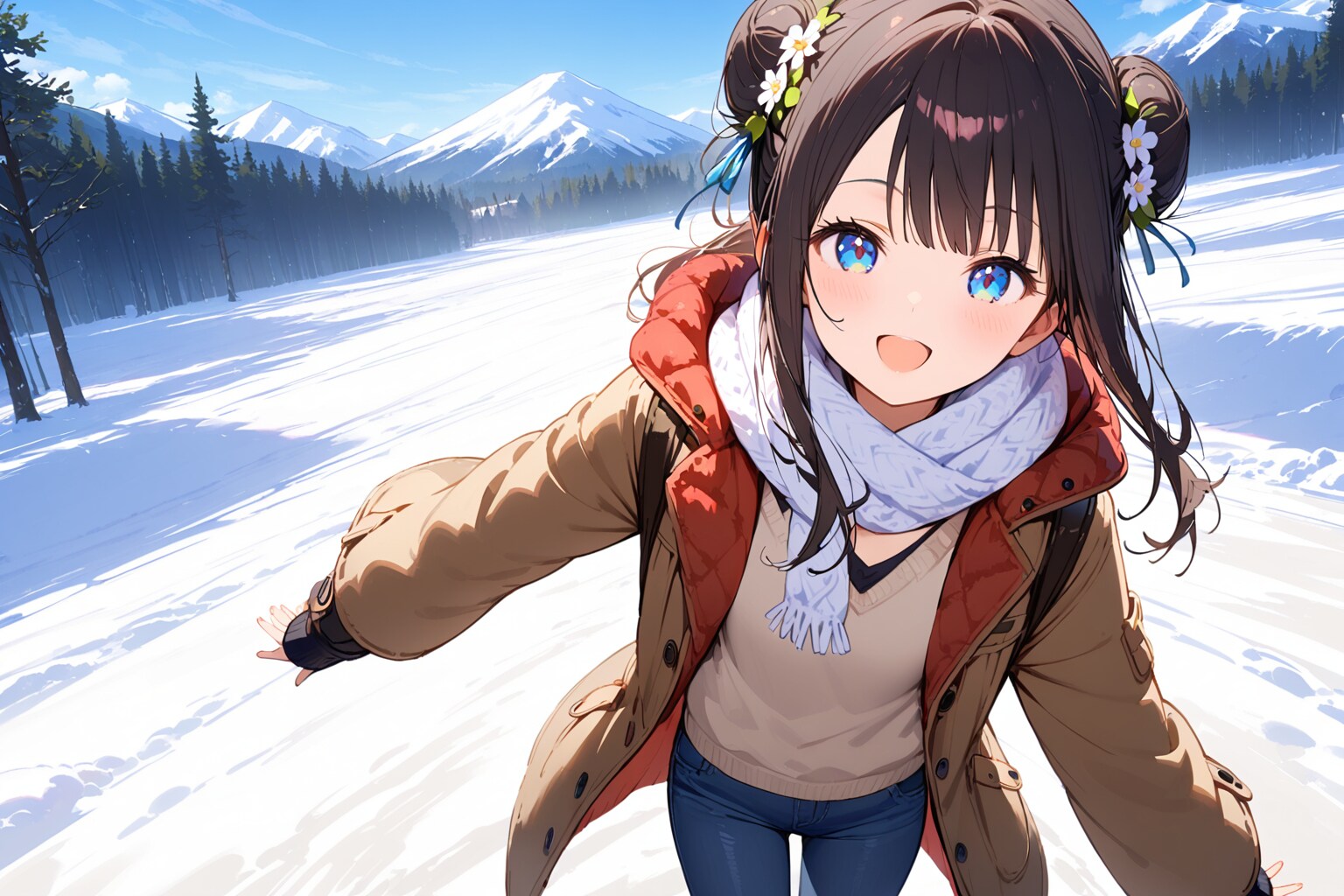 雪景色のおだんごちゃん🍡✨