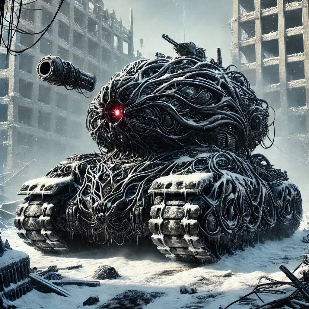 しろほう狐娘VS黒色細胞戦車