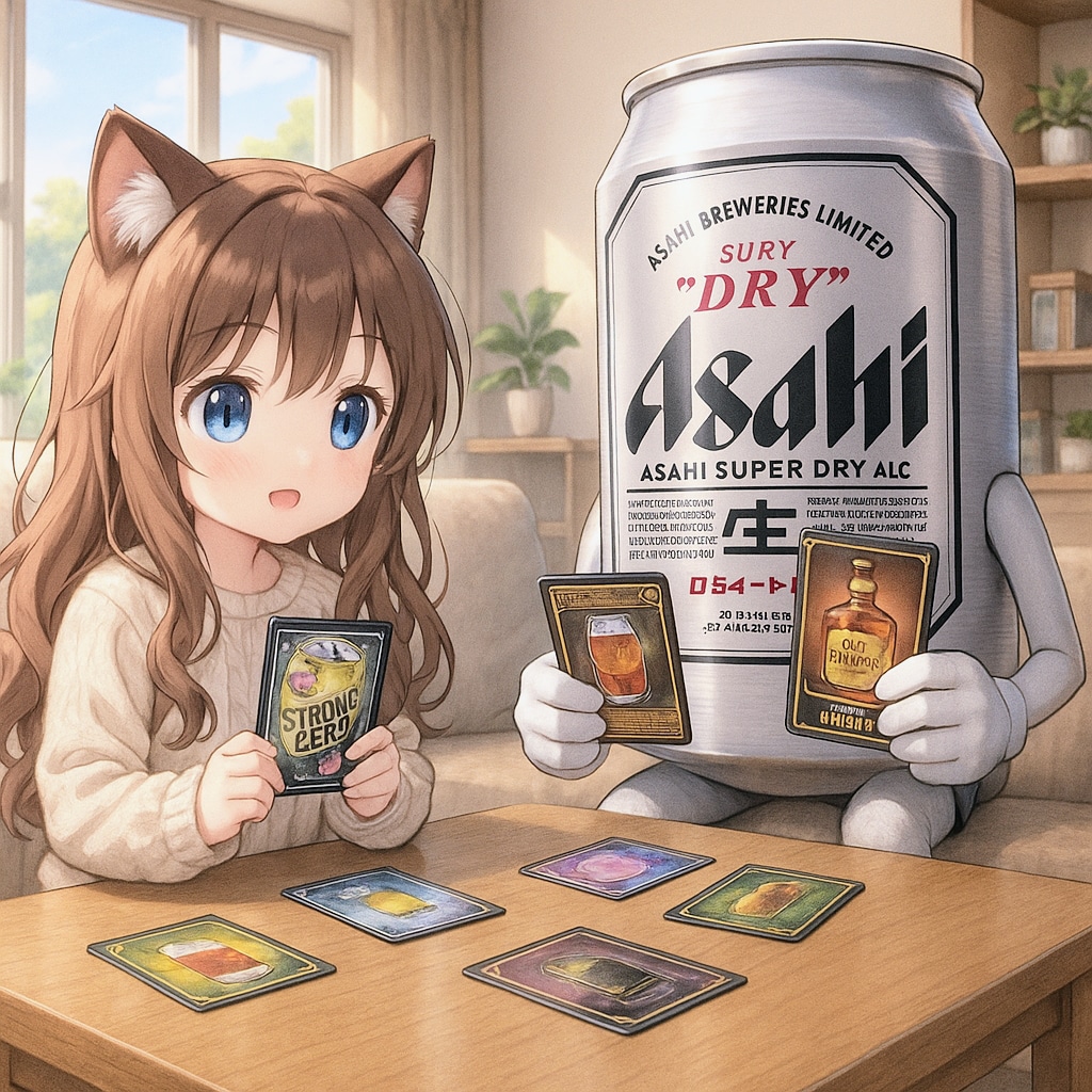 サケーディングカードゲームをする小さな女の子