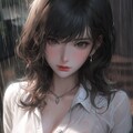 雨に濡れたOL 11枚目