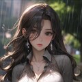 雨に濡れたOL 12枚目
