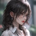 雨に濡れたOL 2枚目