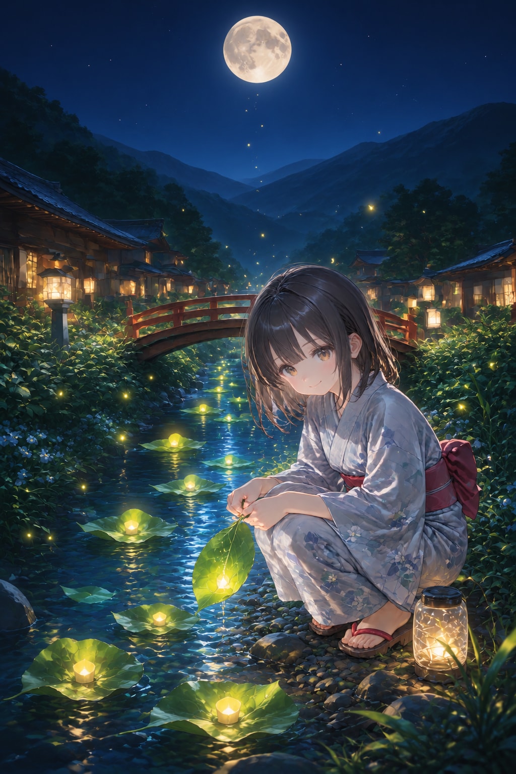 光をおくるおんなのこ
