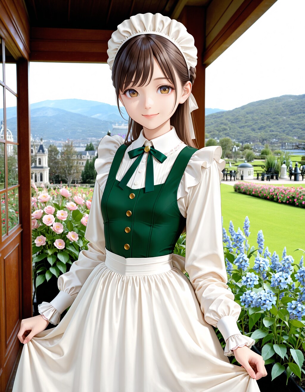 御茶会の準備に向かうクラシカルなメイドさん達