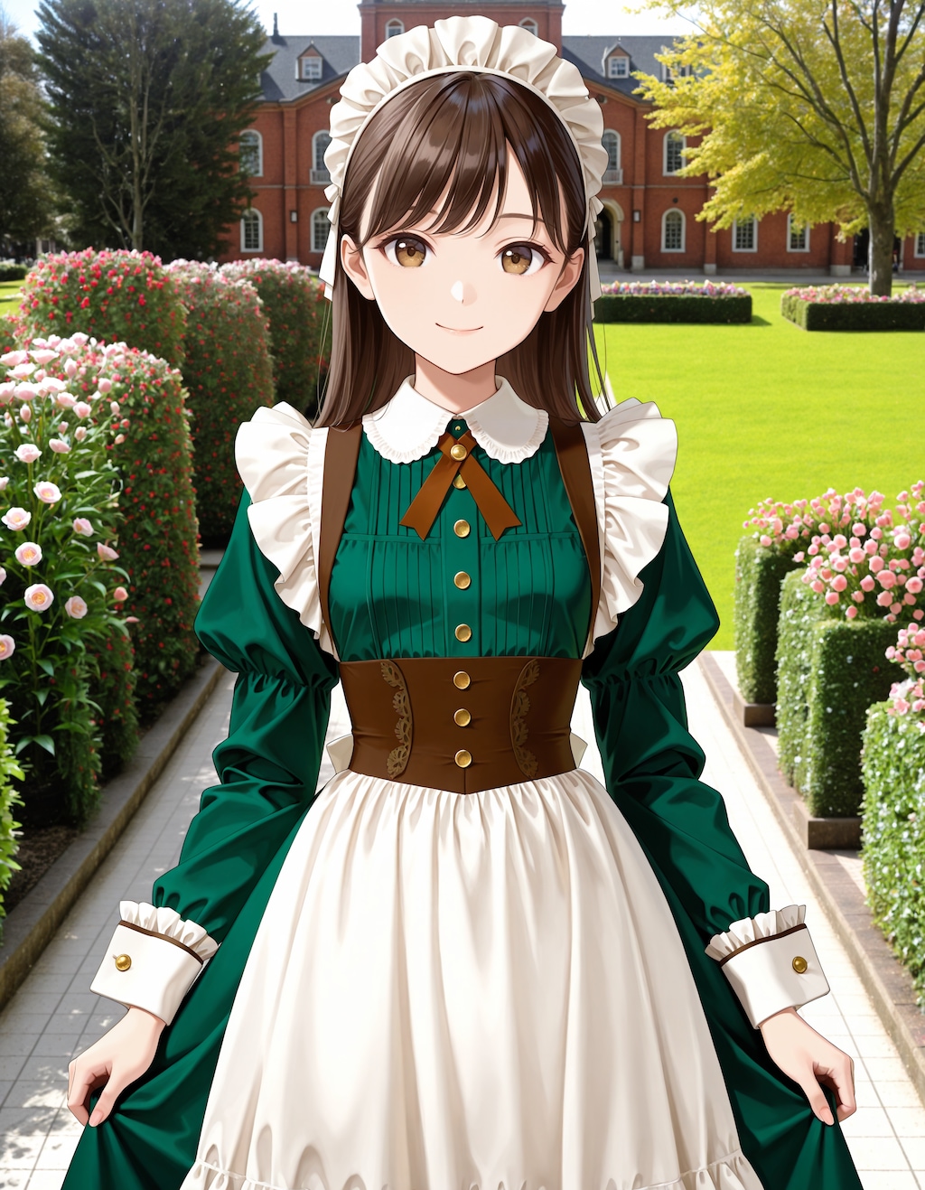 御茶会の準備に向かうクラシカルなメイドさん達