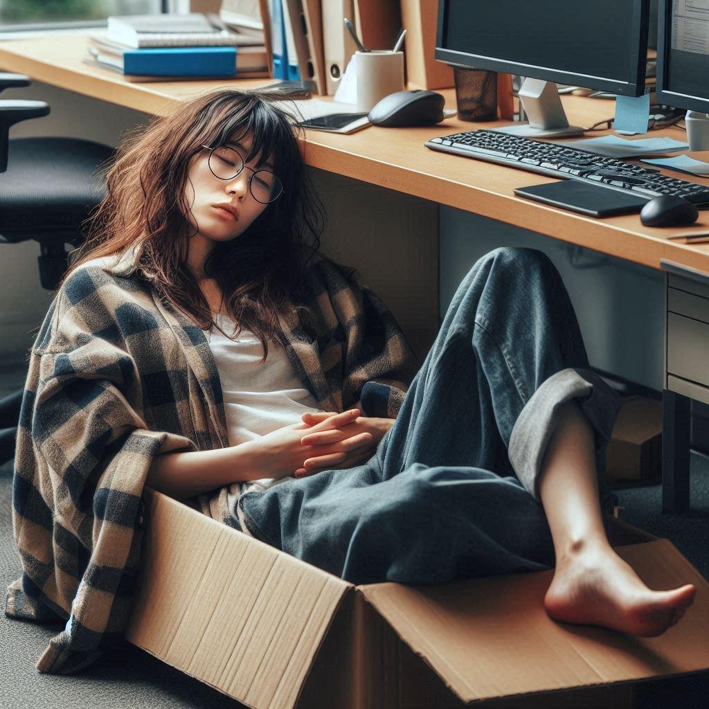 会社に住んでる陰木さん