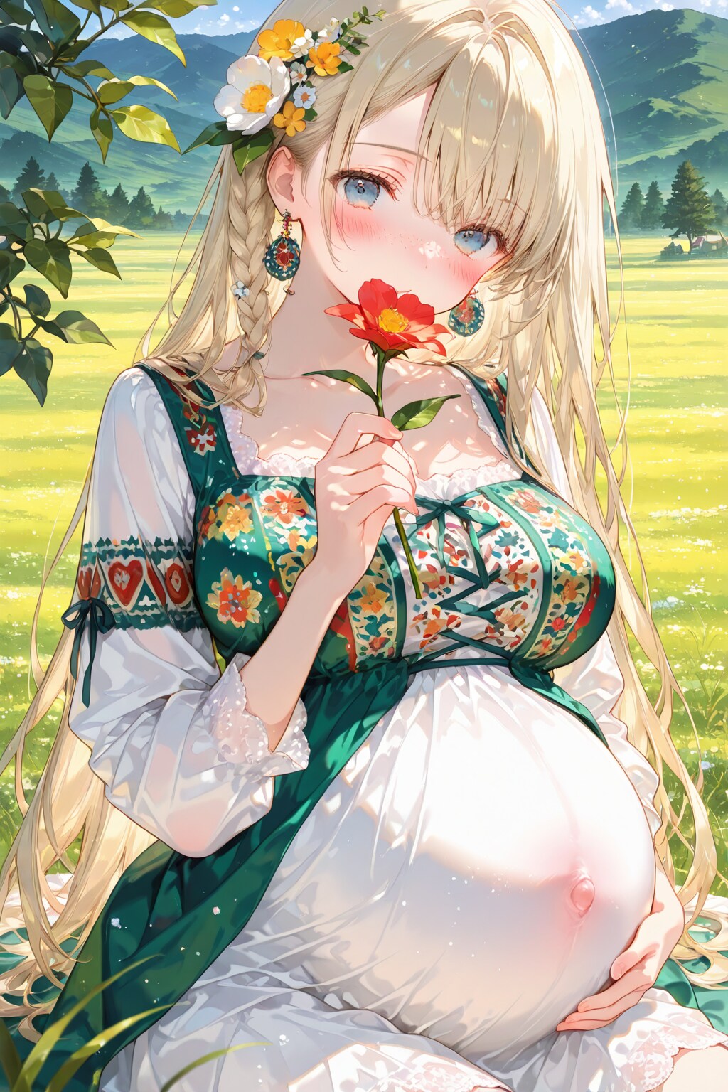 お花あげる