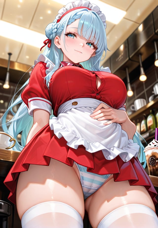 下から失礼しま～す♥　ウェイトレス編