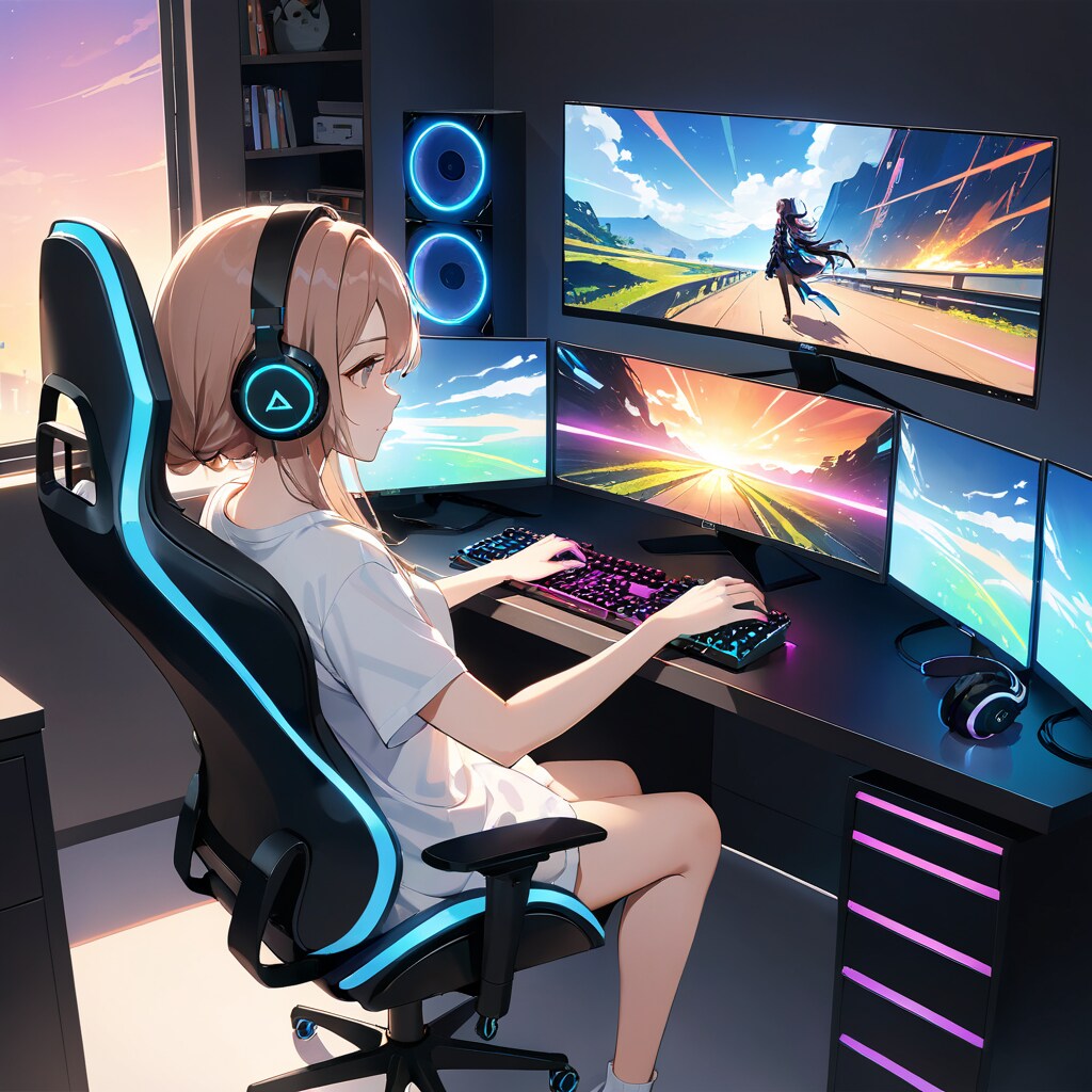ゲーミング部屋 | の人気AIイラスト・グラビア