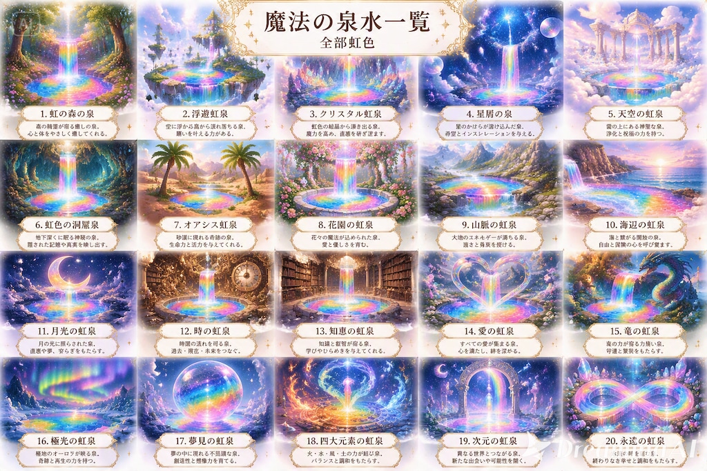 『魔法の泉水カタログ。』