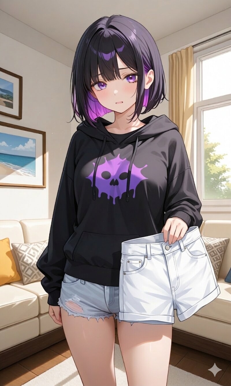 手ツインテール後