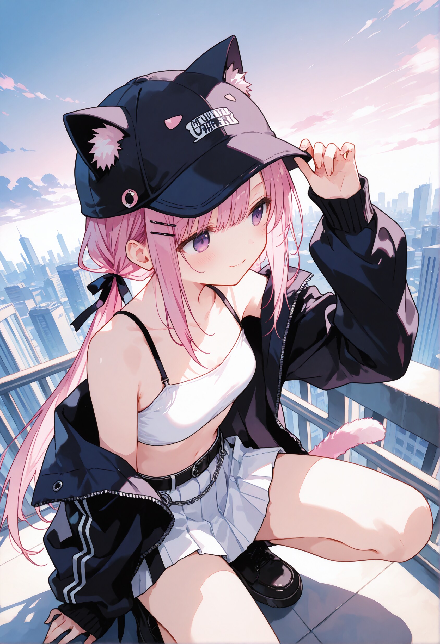 ストリートファッション猫耳桃香 19 | の人気AIイラスト・グラビア