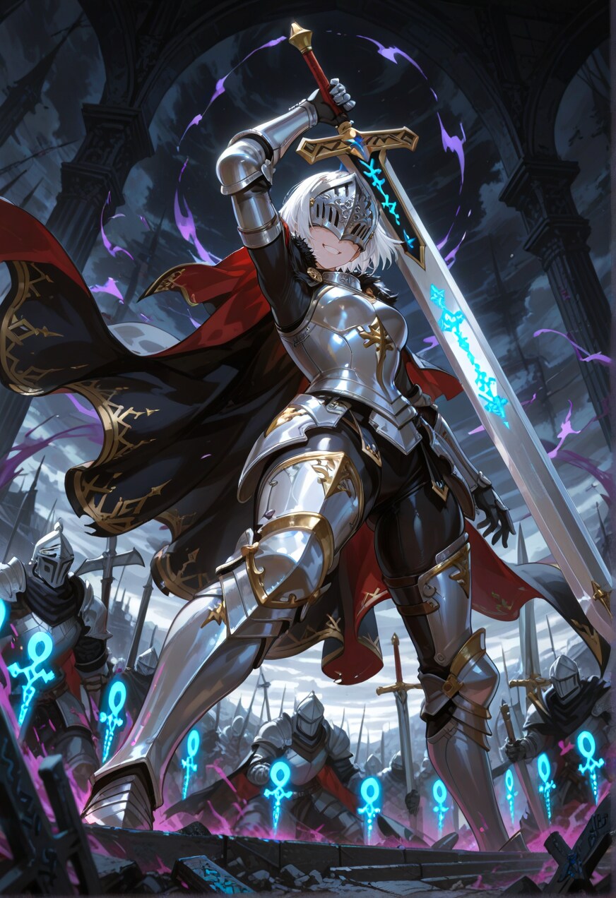 ルーンの闇騎士 | の人気AIイラスト・グラビア