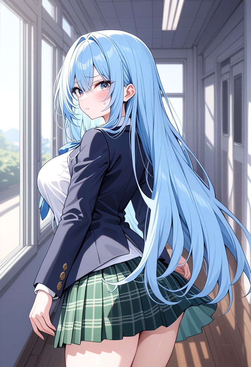 水色髪ちゃん(DAYSの姿)