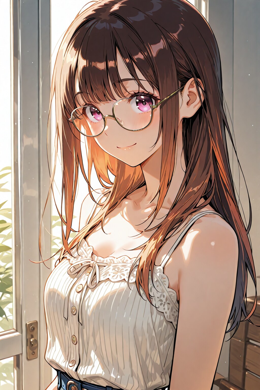 メガネ美少女