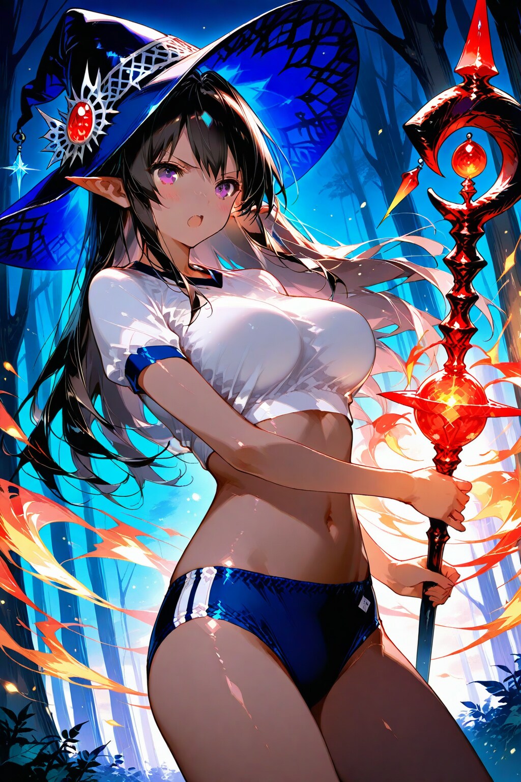 どんどんピチピチな服になっていくブルマほうつかい