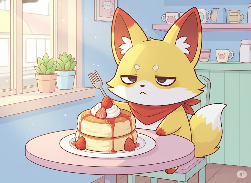 【狐独のグルメ】パンケーキタワー | の人気AIイラスト・グラビア
