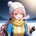 雪原の女の子 2枚目
