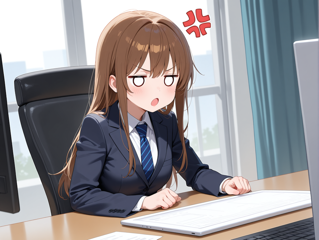 通信障害で唖然とする桐島さん