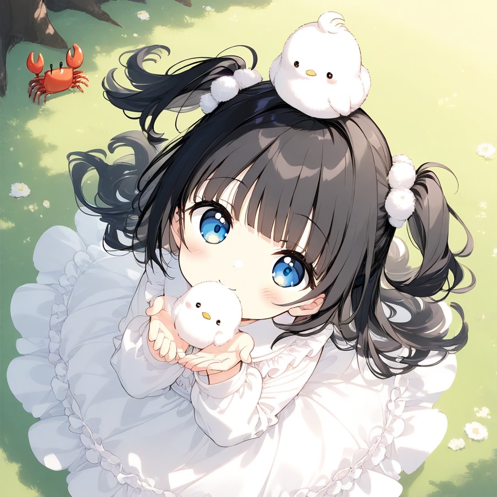 てのひらにカニさんを