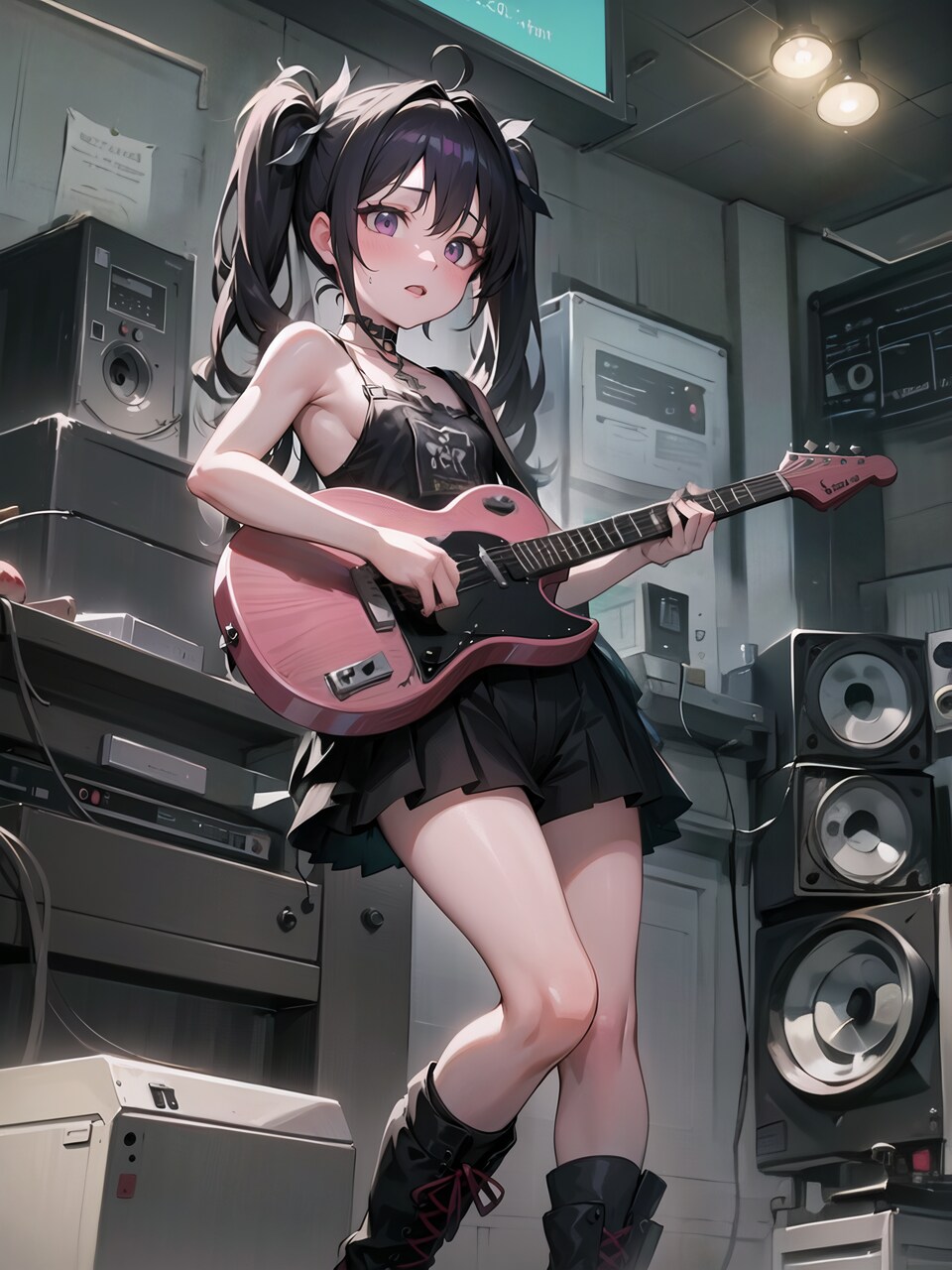 in the studio