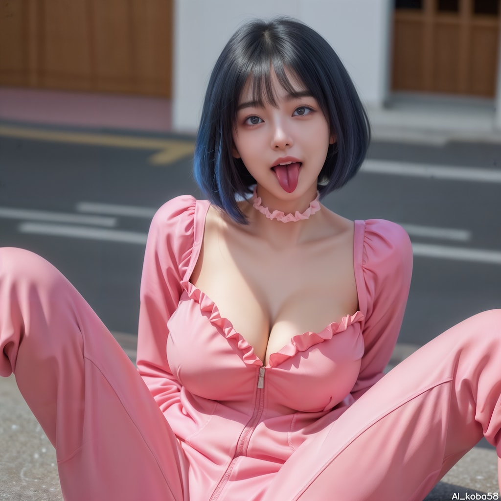 Vol80_Frilly neon pink jumpsuit