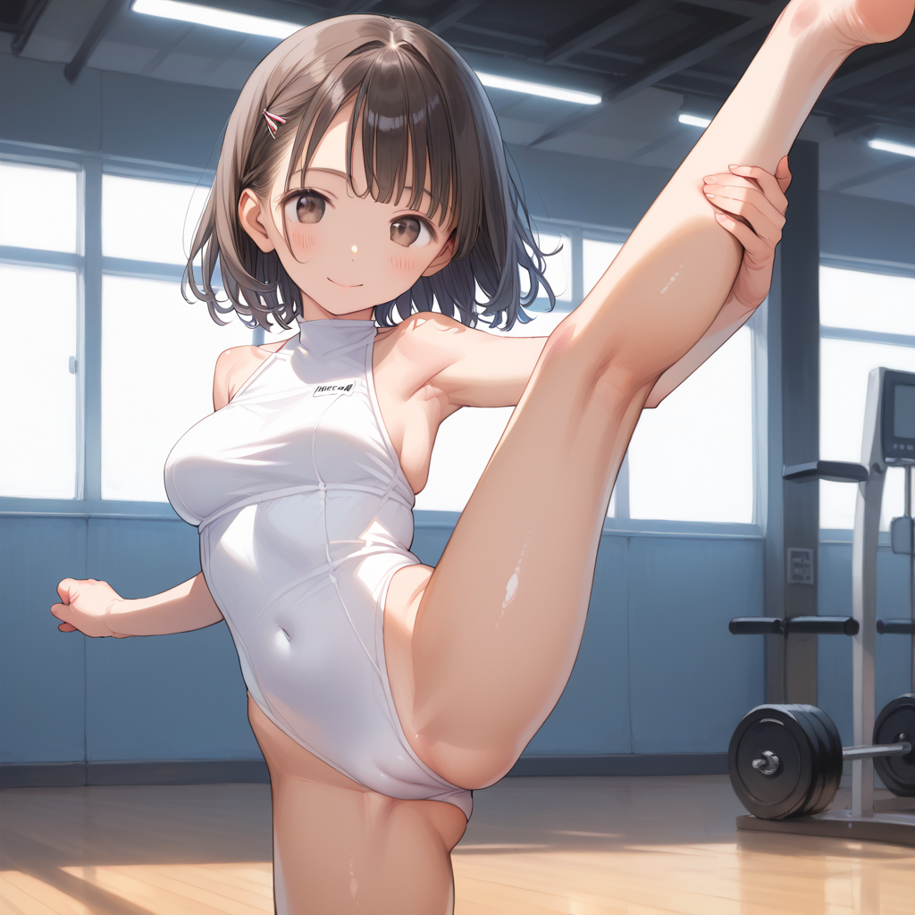 JKちゃんのレオタード～足上げ編～