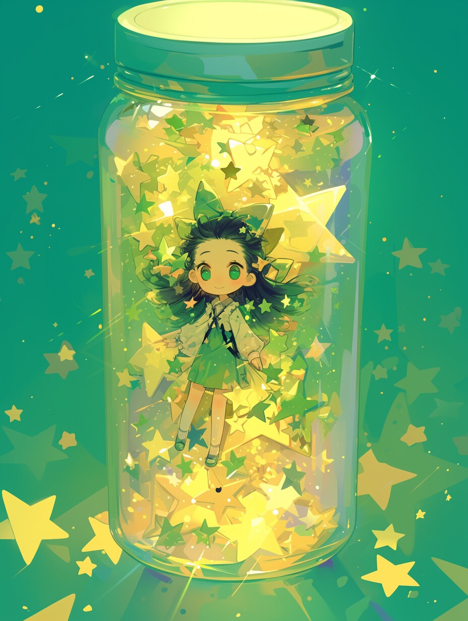 「瓶詰の少女」碧09 | の人気AIイラスト・グラビア