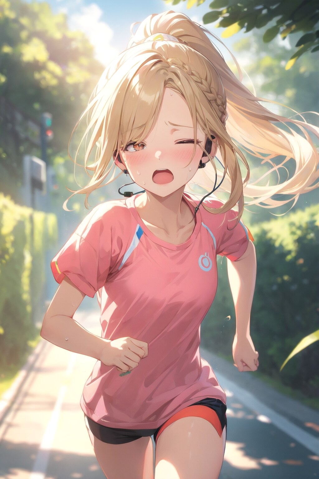 健康の為ジョギングを始めたものの、やはり走るのは苦手だったうちのお嬢さま