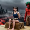 石抱拷問紺水着地獄絵図巻(いしだきごうもんスクみずじごくえずのまき) 4枚目