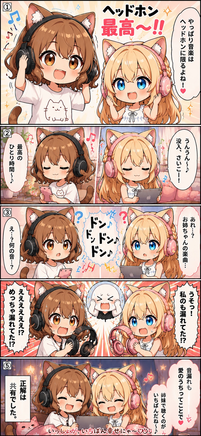 ヘッドホン最高～!!