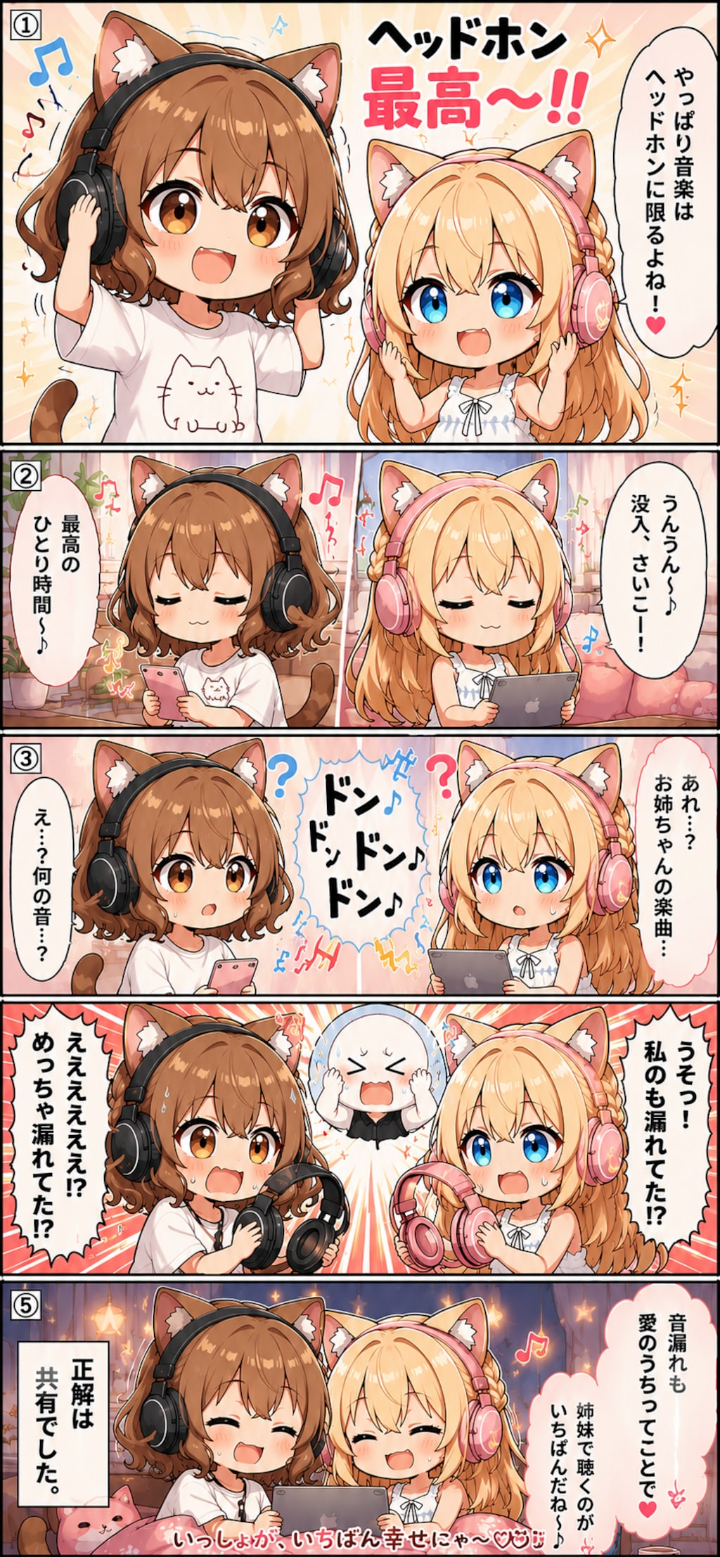 ヘッドホン最高～!!