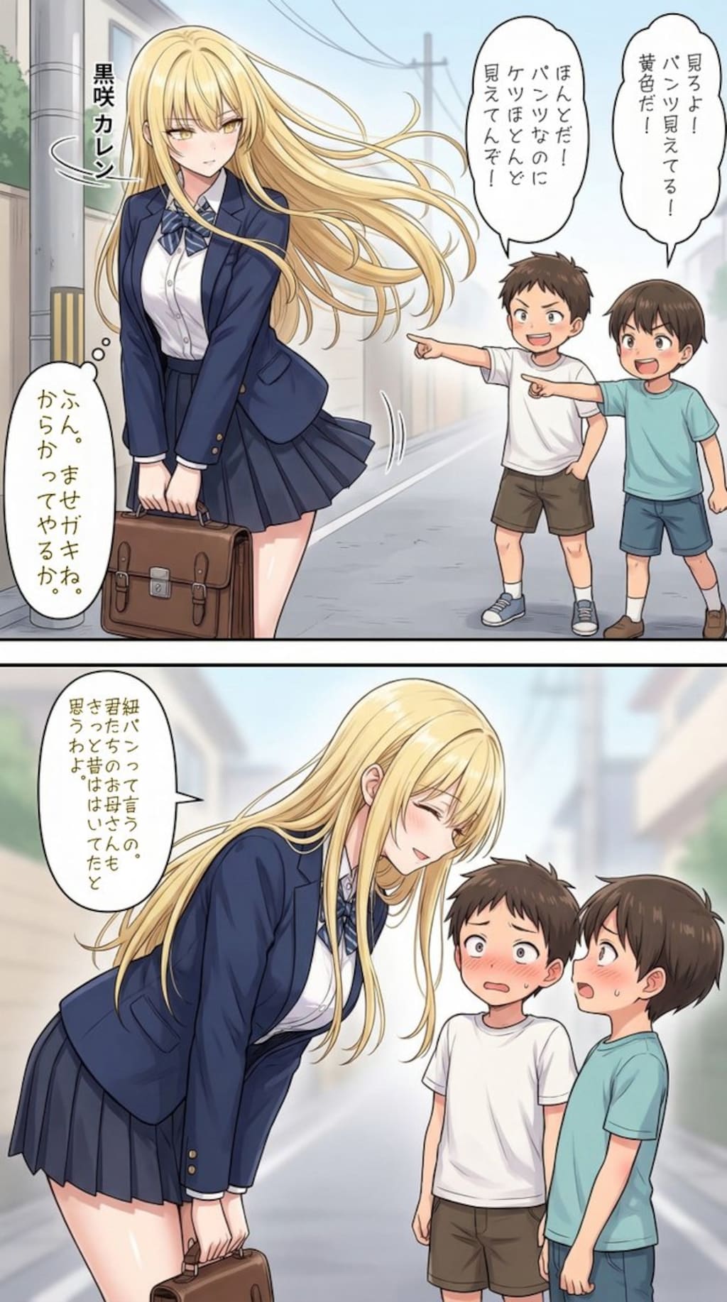 ませガキをからかう一軍ギャルズ【黒咲カレン】編