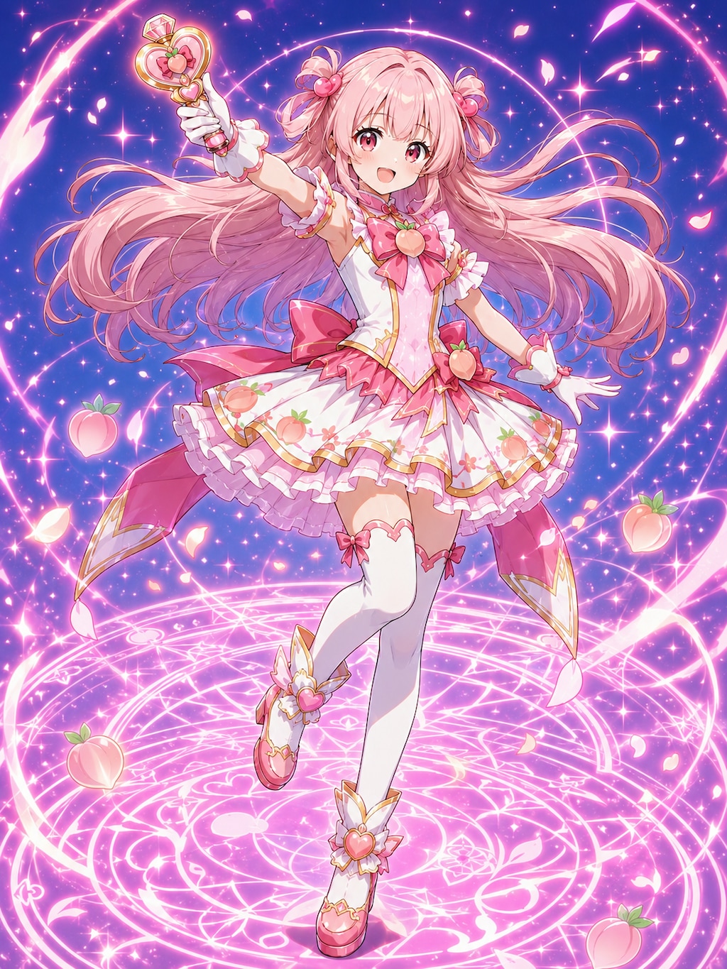 変身バンクしちゃった桃音ちゃん