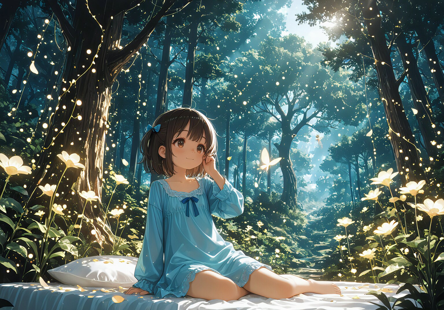 朝起きたら、光の森でした | の人気AIイラスト・グラビア