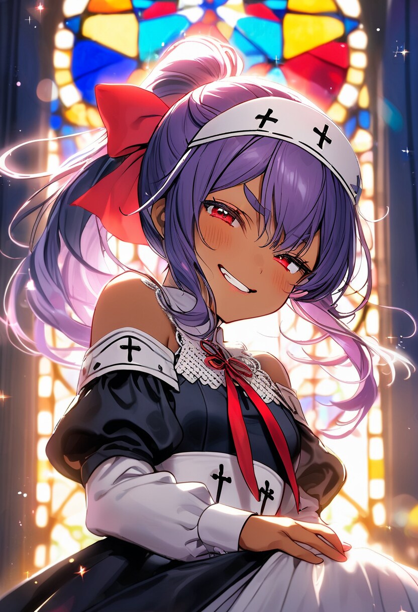ポニテなアノ子とステンドグラス