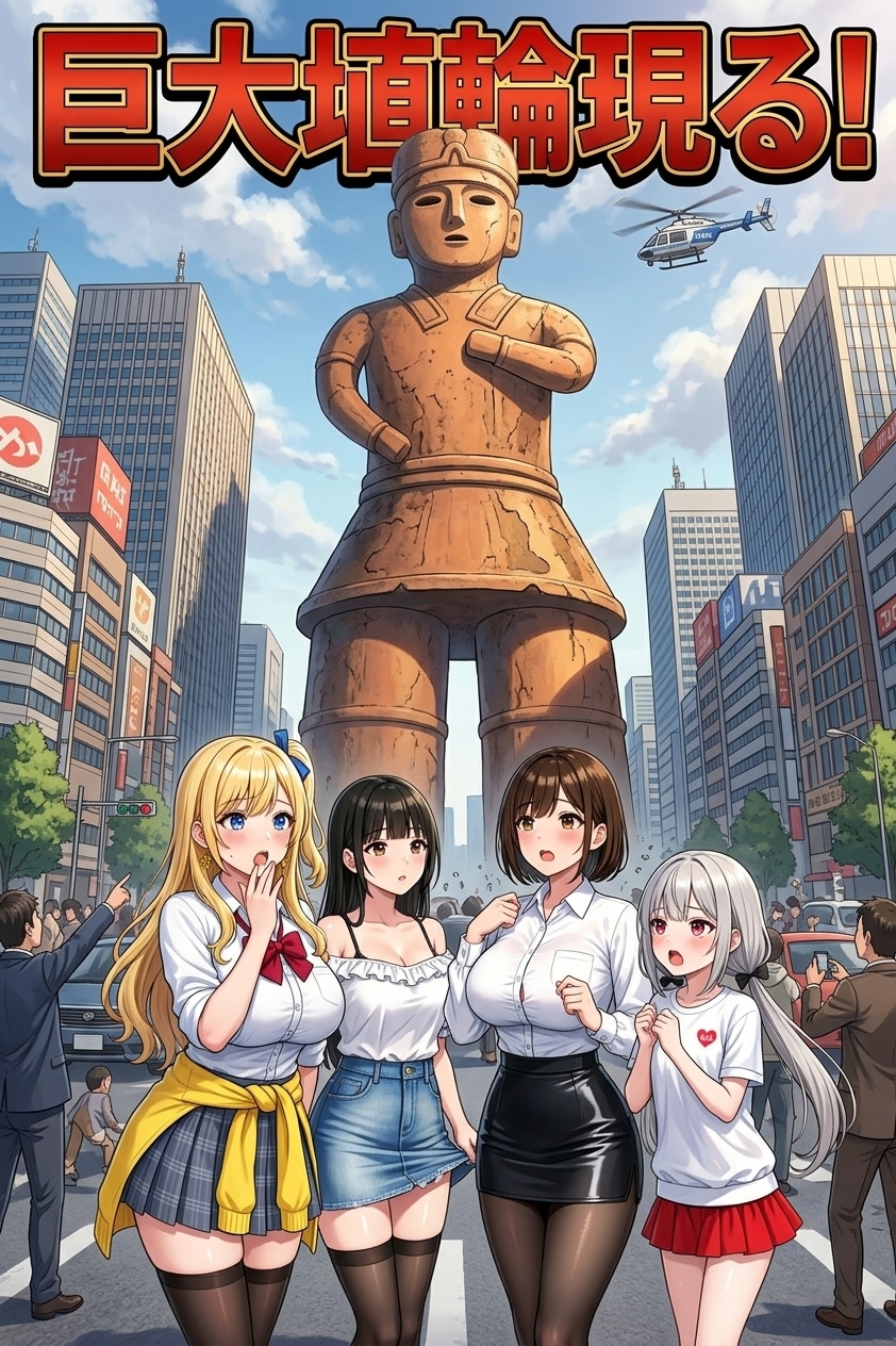 巨大埴輪現る！ | の人気AIイラスト・グラビア